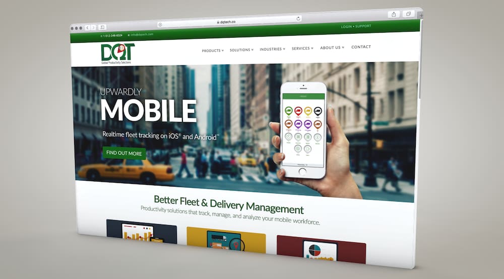 delivery logistics company website design