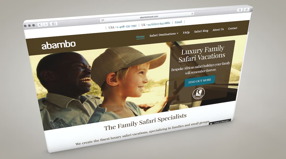 holiday tour operator website design